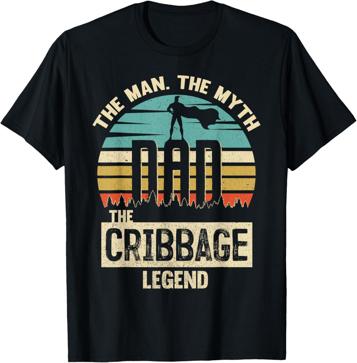 Man Myth Legend Dad Cribbage T-Shirt